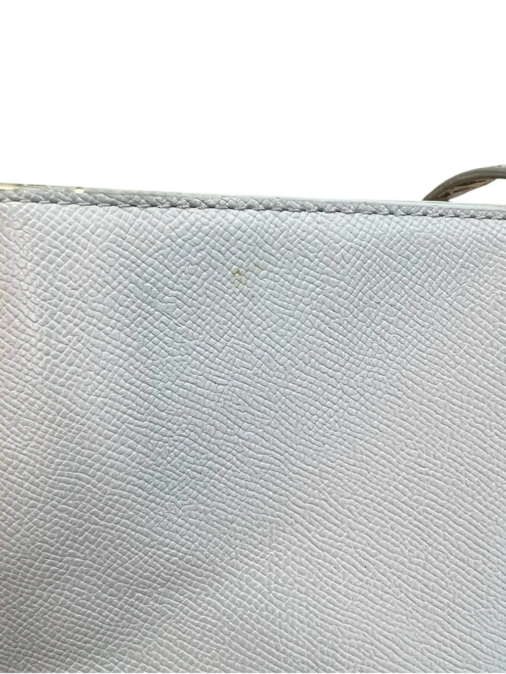 Betsey Johnson Leather Tote Bag Light Blue Floral Office Whimsical